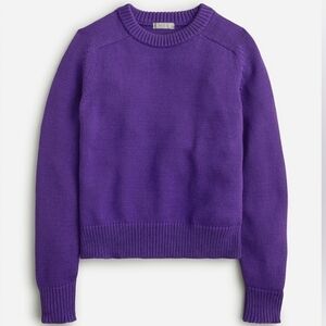 J.Crew Women's Relaxed Pullover Sweater BX479 Sz Medium Imperial Purple NEW $98